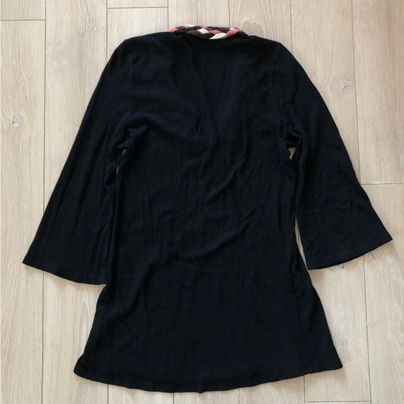 Vintage Ella Moss Braid Detailed Neck Bell Sleeve Top in Black Size S - Picture 3 of 9